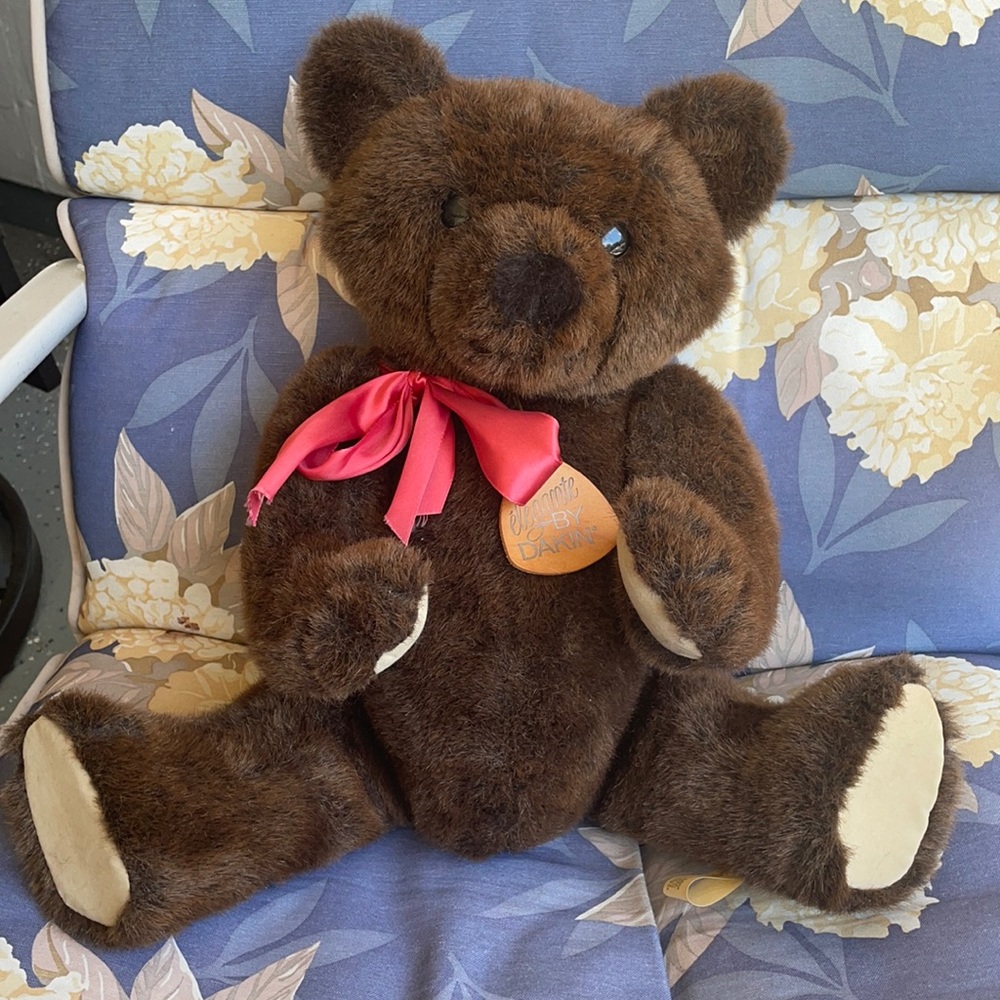 Vintage Elegante by Dakin dark brown bear